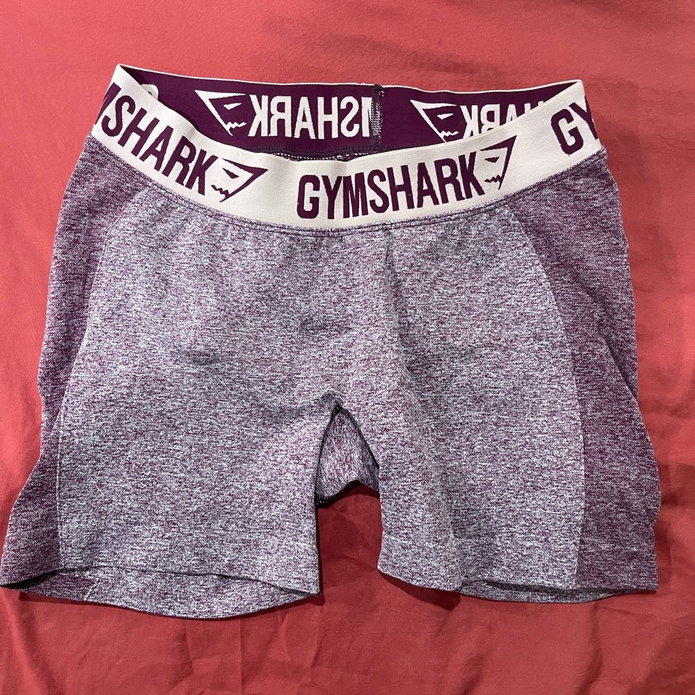 Gymshark Flex Shorts DarkRubyMarl/BlushNude